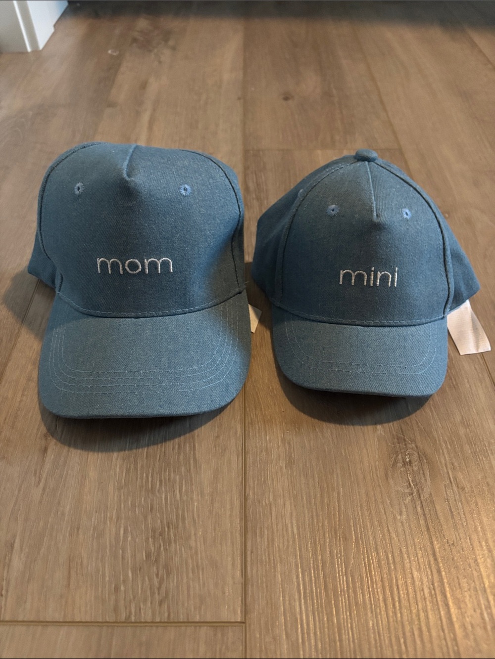 Mom & Mini Matching Baseball Caps - Blue